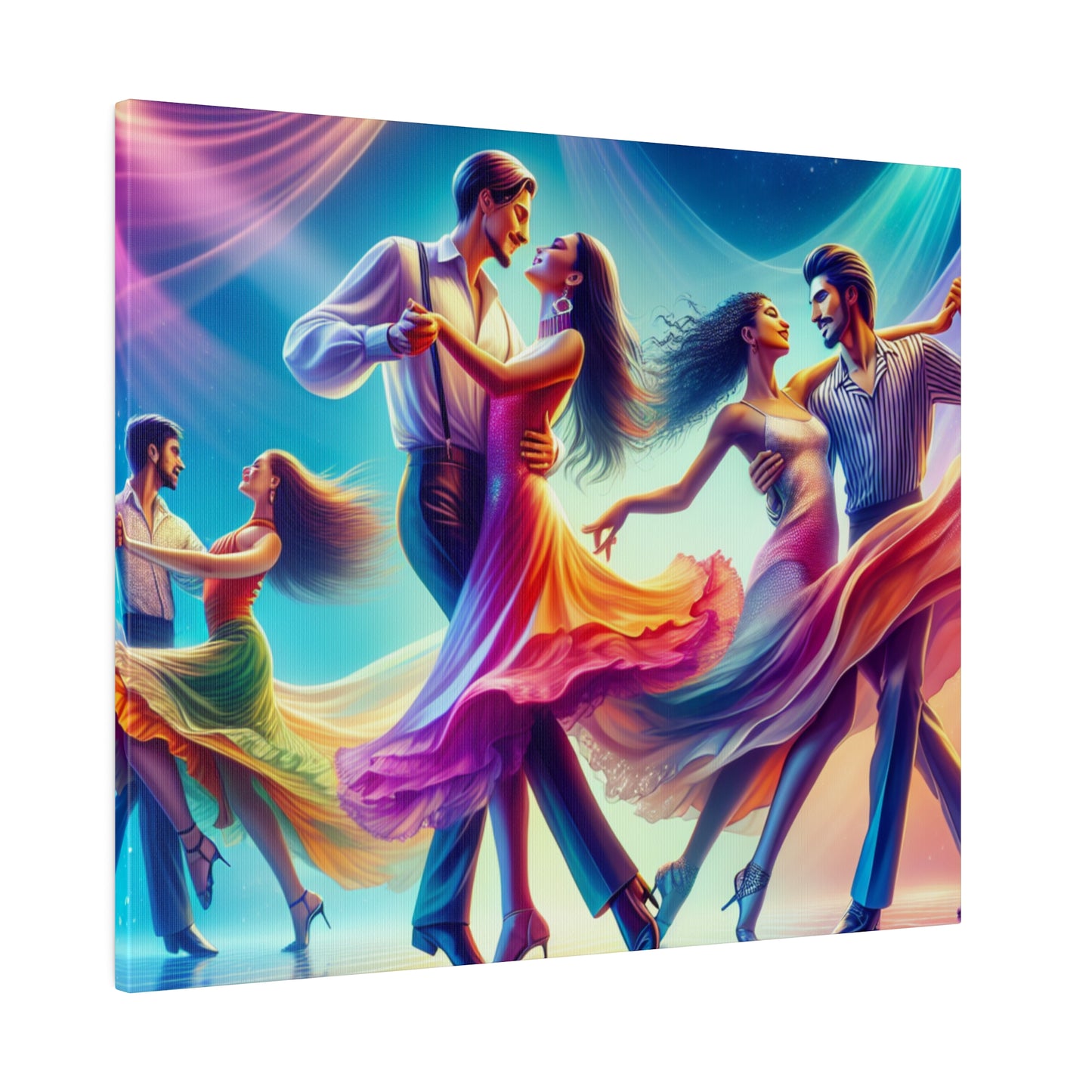 Home Decoration | Matte Canvas | Wall Art| Dancing Couples, custom artwork
