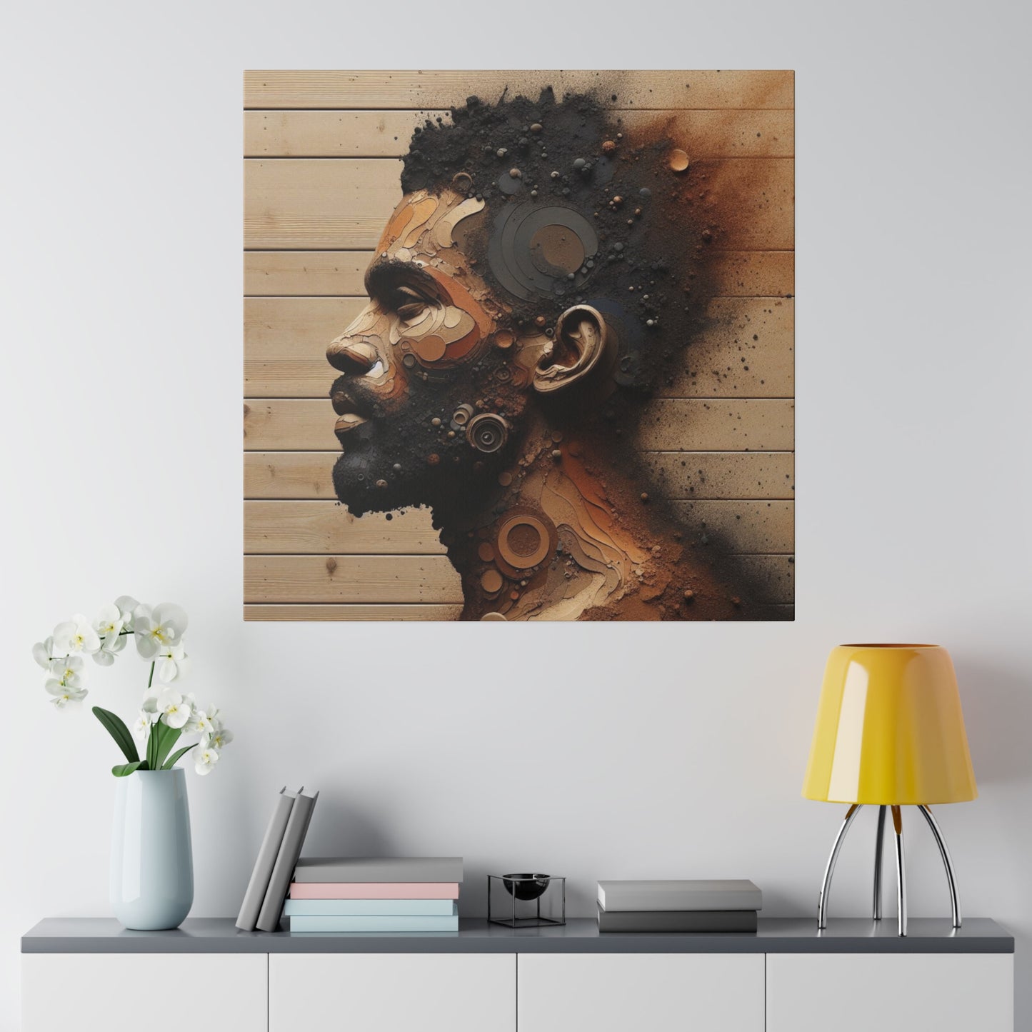 Custom Artwork| Home Decoration | Matte Canvas | Wall Art| Resilience, Black Art