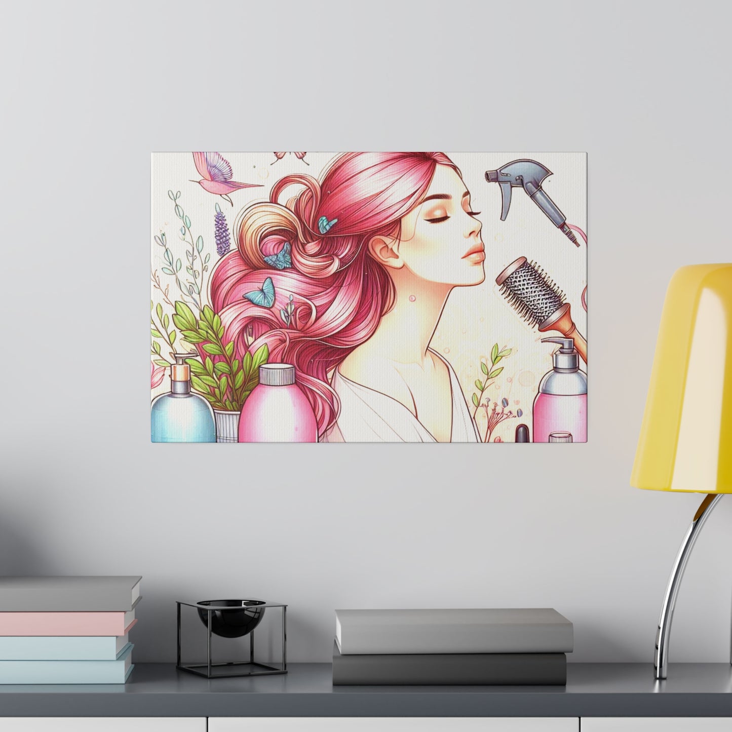 Home Decoration | Matte Canvas | Wall Art| Beauty Salon,