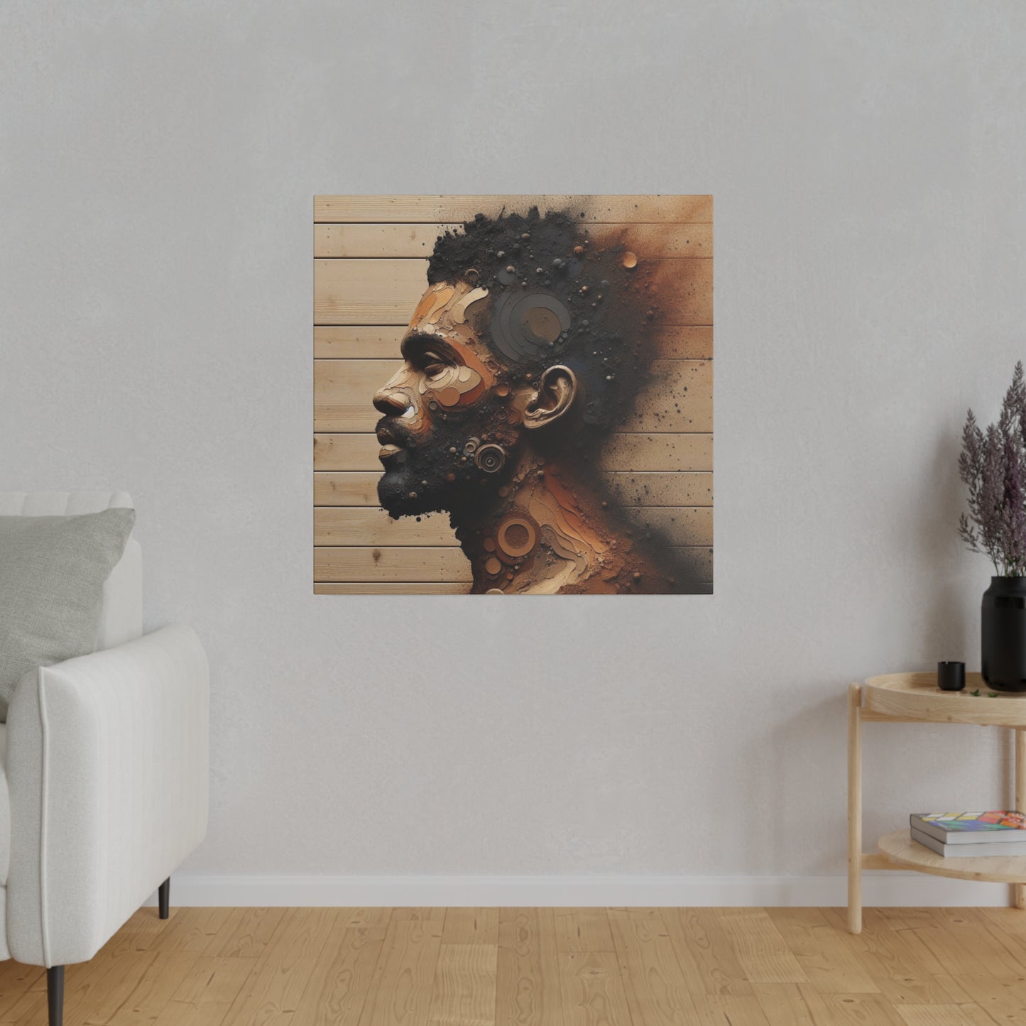 Custom Artwork| Home Decoration | Matte Canvas | Wall Art| Resilience, Black Art