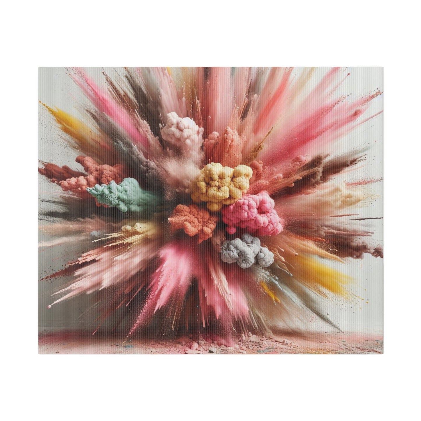 Home Decoration | Matte Canvas | Wall Art| Custom Artwork| Explosive Pastel Design- Canvas Art Print