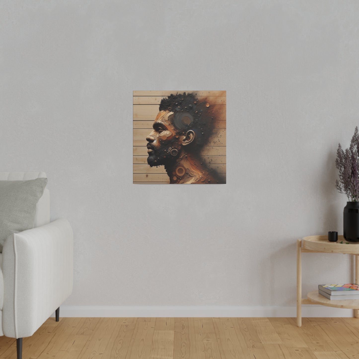 Custom Artwork| Home Decoration | Matte Canvas | Wall Art| Resilience, Black Art