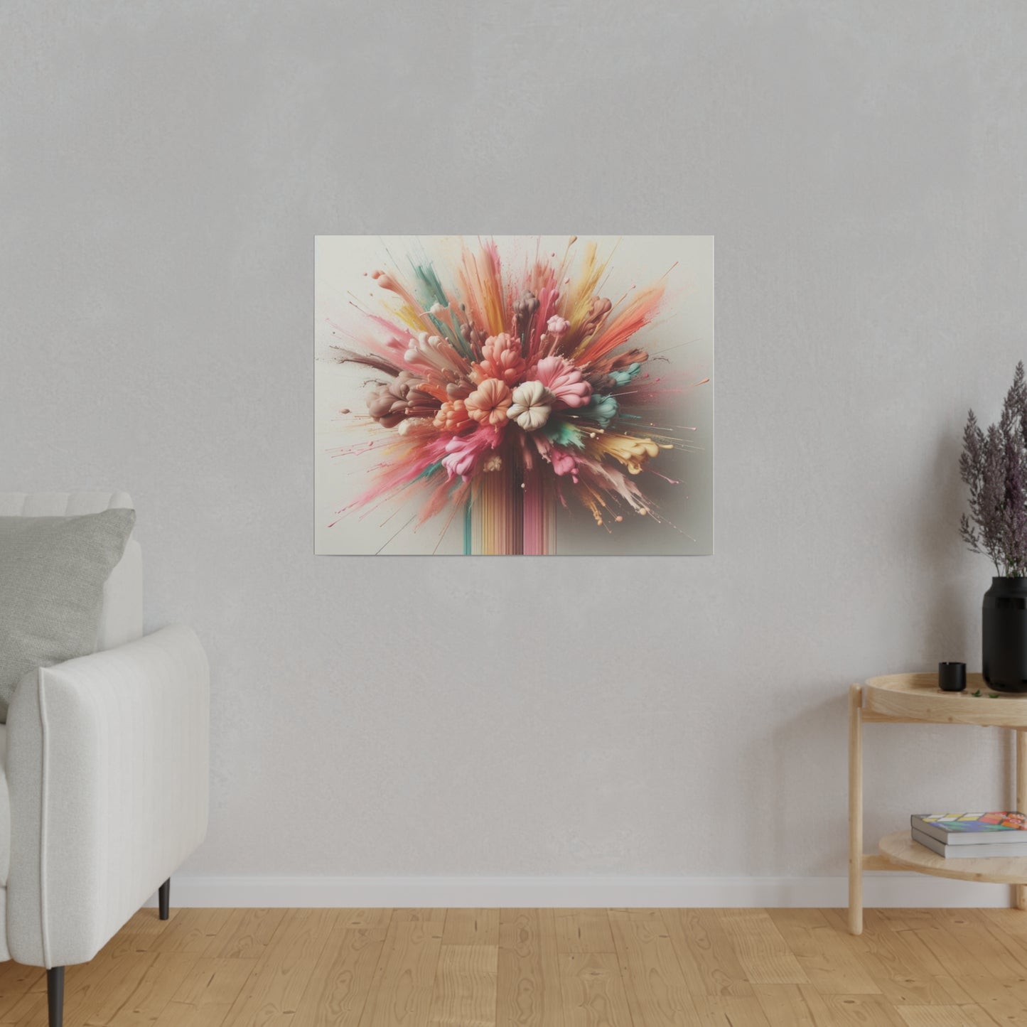 Custom Artwork| Home Decoration | Matte Canvas | Wall Art| Pastel Matte Canvas, Stretched