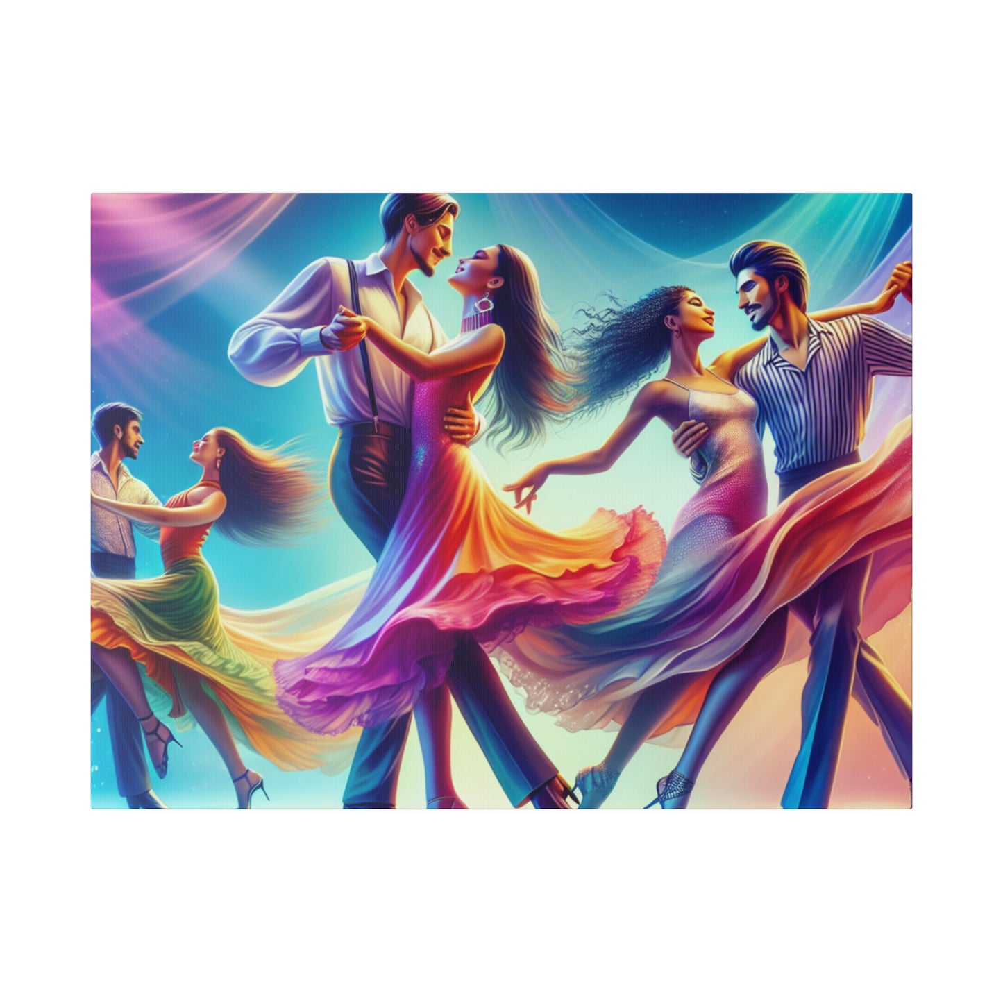 Home Decoration | Matte Canvas | Wall Art| Dancing Couples, custom artwork