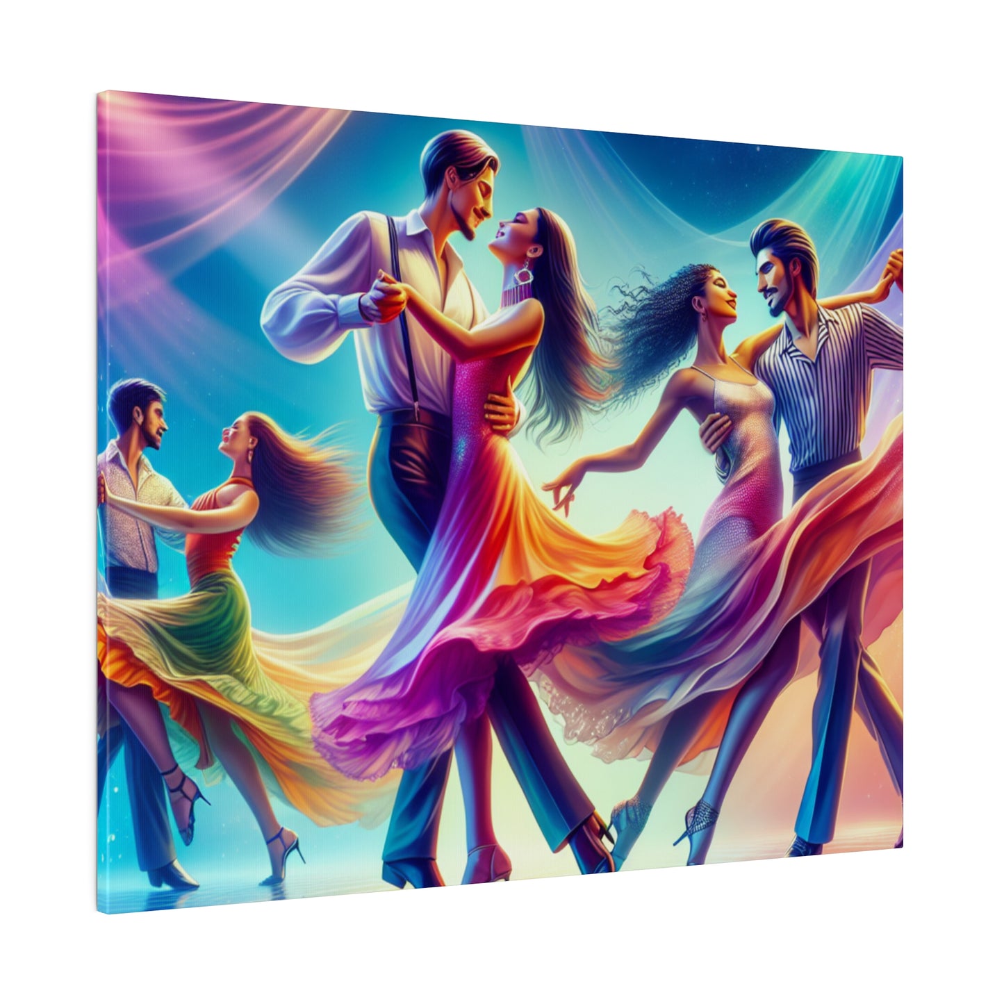 Home Decoration | Matte Canvas | Wall Art| Dancing Couples, custom artwork