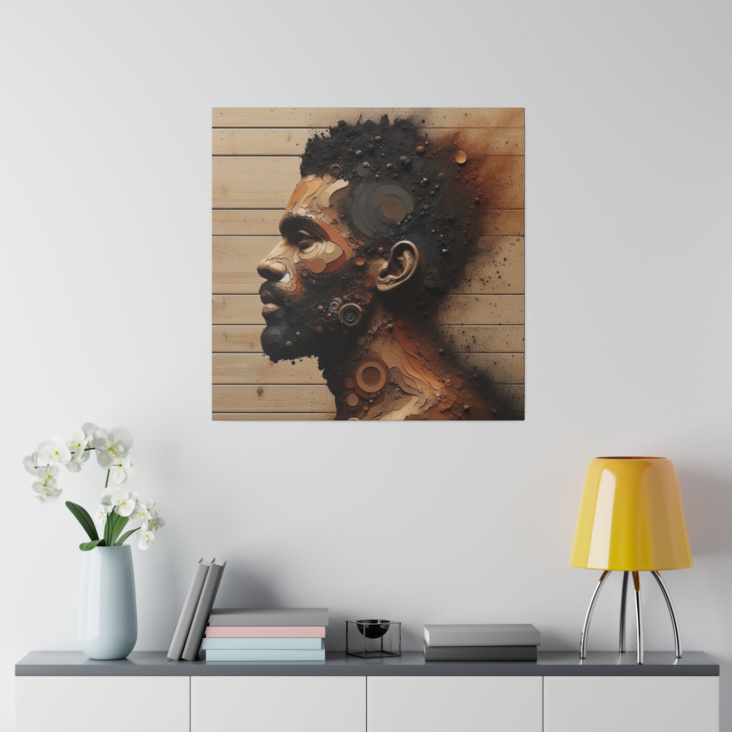 Custom Artwork| Home Decoration | Matte Canvas | Wall Art| Resilience, Black Art