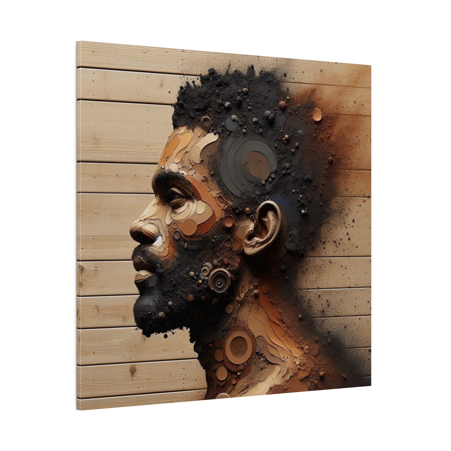 Custom Artwork| Home Decoration | Matte Canvas | Wall Art| Resilience, Black Art
