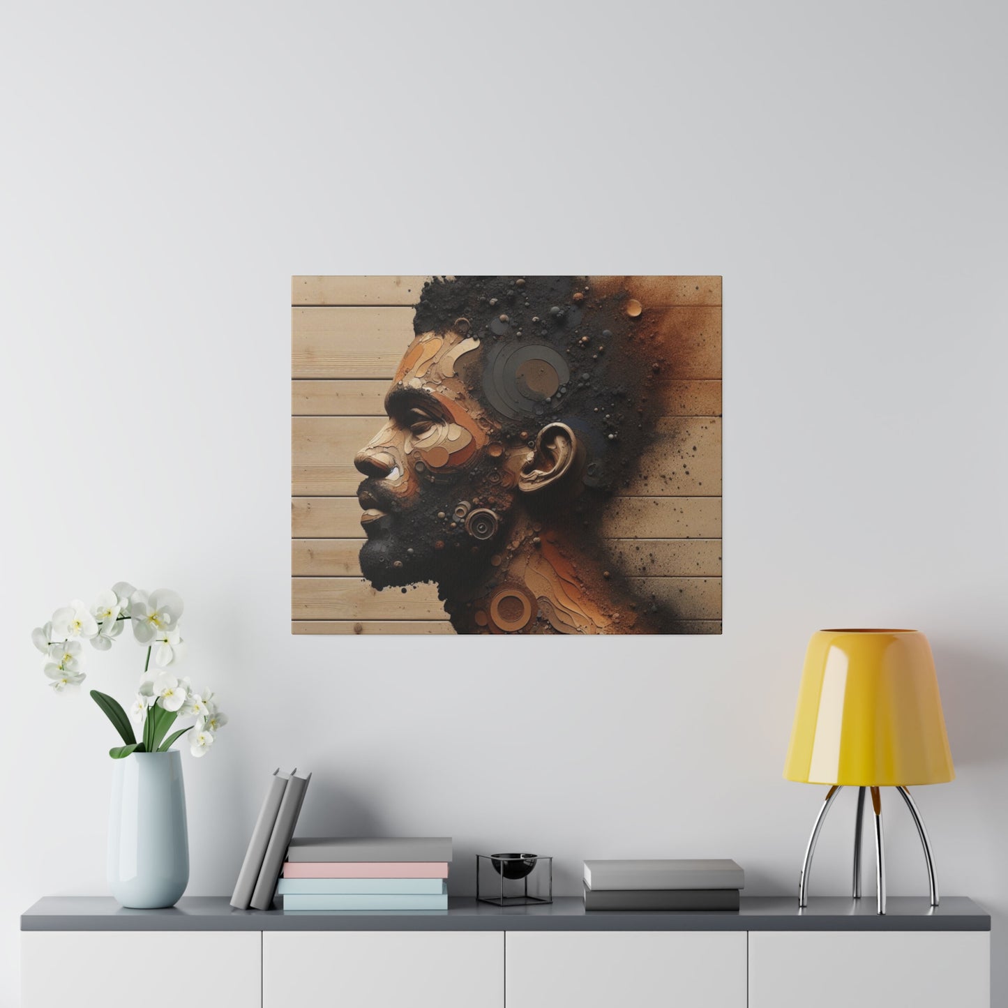 Custom Artwork| Home Decoration | Matte Canvas | Wall Art| Resilience, Black Art