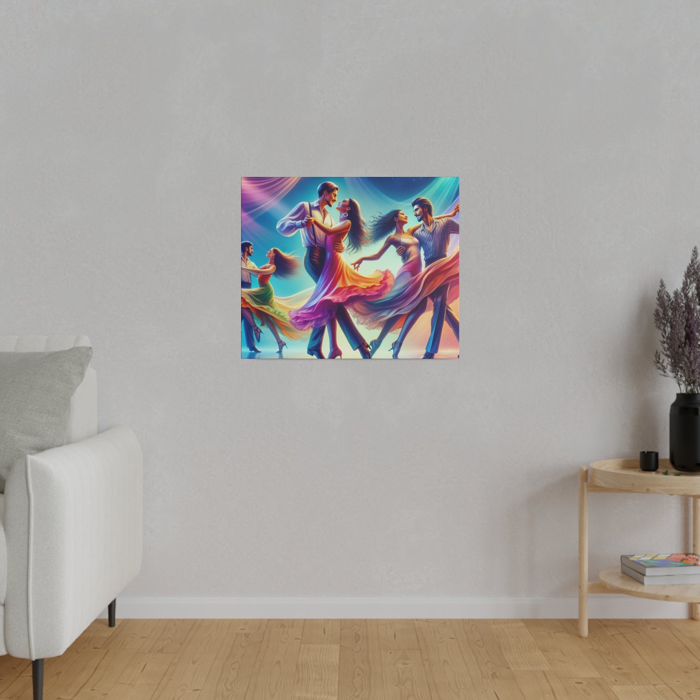 Home Decoration | Matte Canvas | Wall Art| Dancing Couples, custom artwork