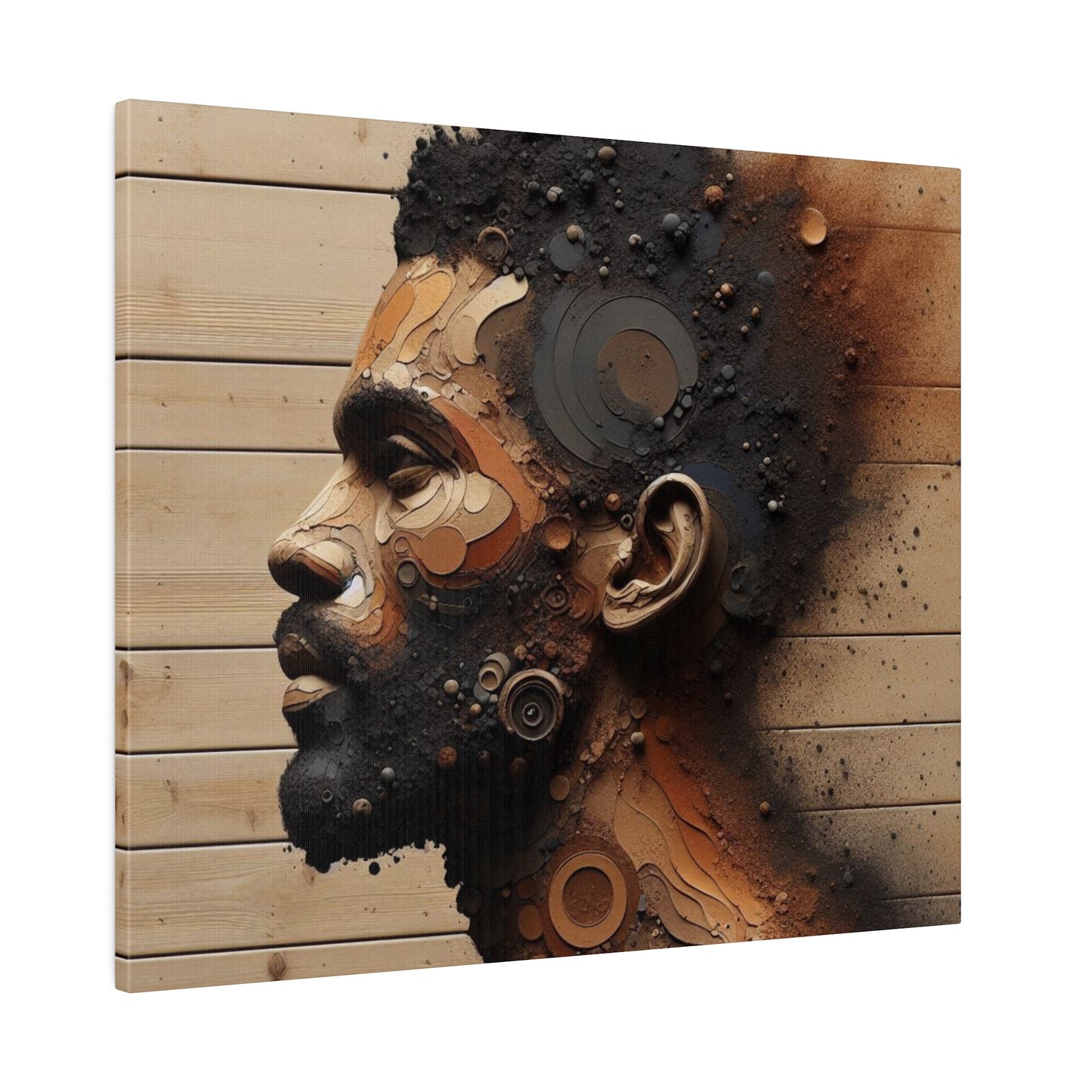 Custom Artwork| Home Decoration | Matte Canvas | Wall Art| Resilience, Black Art