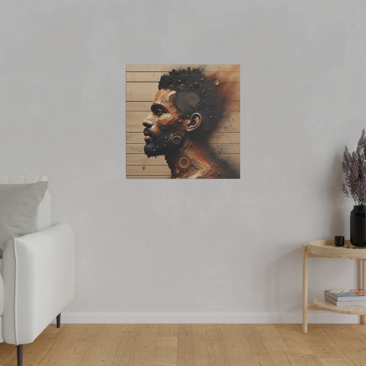 Custom Artwork| Home Decoration | Matte Canvas | Wall Art| Resilience, Black Art