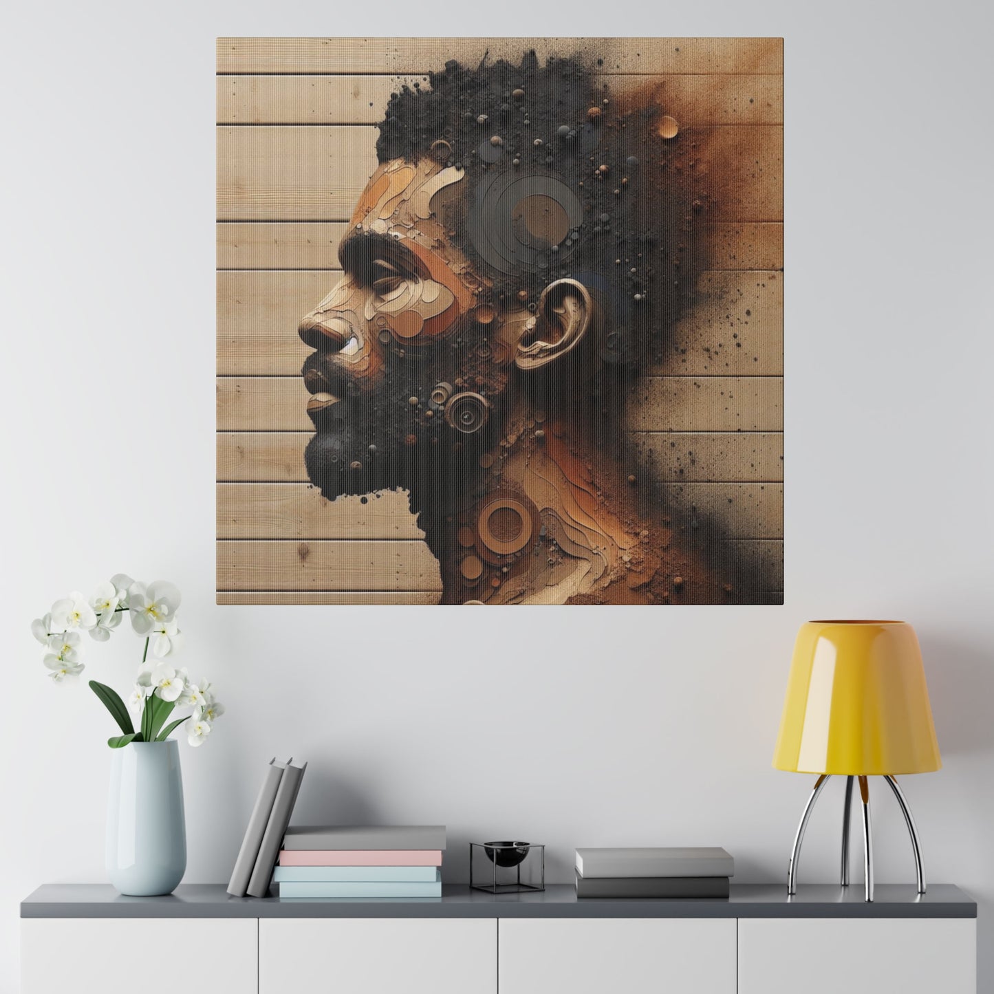 Custom Artwork| Home Decoration | Matte Canvas | Wall Art| Resilience, Black Art