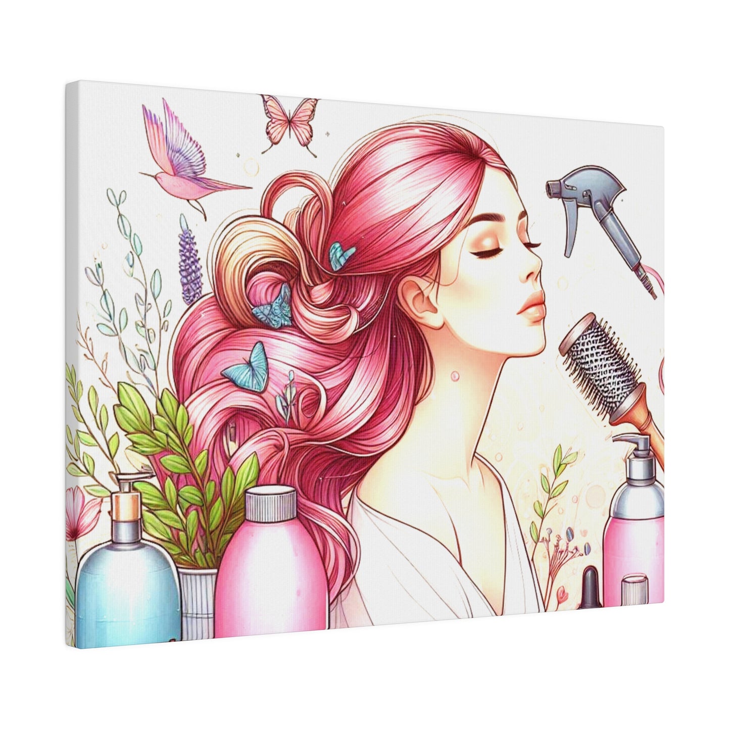 Home Decoration | Matte Canvas | Wall Art| Beauty Salon,